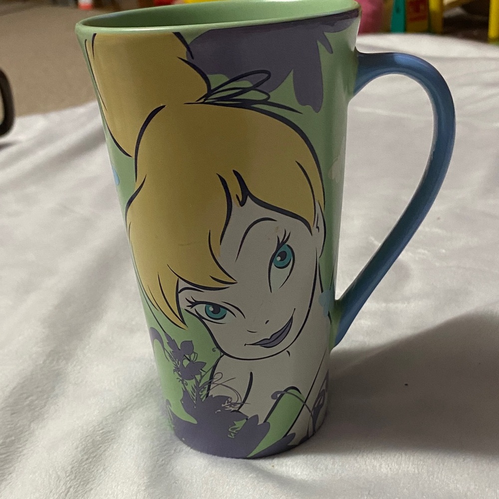Disney Disney store Tinker Bell tall coffee Mug